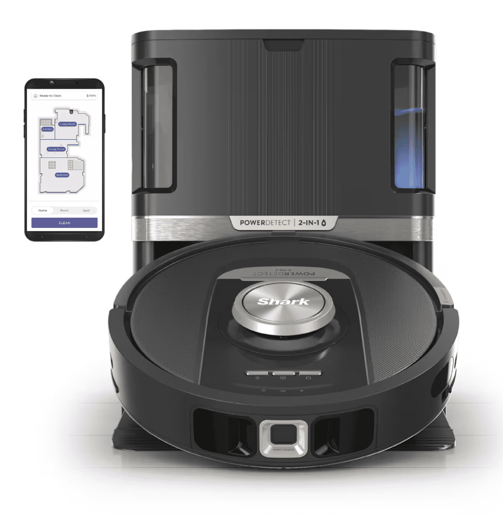 Shark PowerDetect 2-in-1 Robot Vacuum and Mop with NeverTouch Pro Base